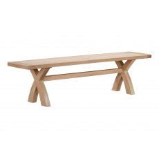 Banham Dining Oak Cross Leg bench