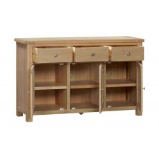 Banham Dining Oak 3 Door Sideboard