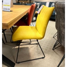 Mila Pair Of Dining Chairs In Saffron