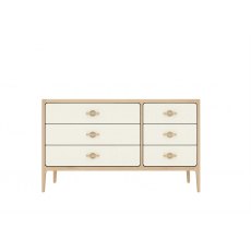 Jardino Bedroom Collection Wide chest of 6 drawers (3+3)