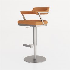 Firenza Bar Stool - Caramel PU seat