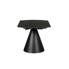 Mito Extending Round Dining Table 85-135cm Black