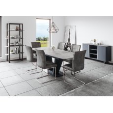 Veneto 135cm Compact Dining Table - Grey