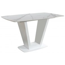 Veneto 135cm Compact Dining Table - White