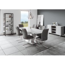 Veneto Contour Dining Chair - Light Grey