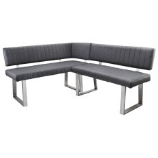 Veneto Corner Bench Set Left Hand - Dark Grey