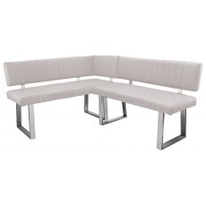 Veneto Corner Bench Set Left Hand - Light Grey