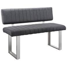 Veneto Side Bench - Dark Grey