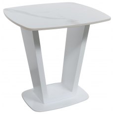 Veneto Lamp Table - White