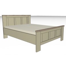 Airedale Oak Top Kingsize Bed Frame Including Base