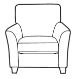 Chelsea Accent Chair Cover - B