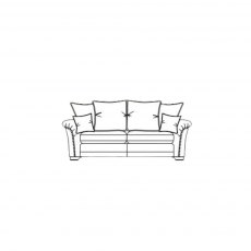 Hollingwood 3 Seater Sofa - Pillowback Cover - D