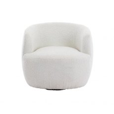 Brock Swivel Accent Chair - Ivory