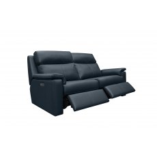 G Plan Ellis Large Sofa Electric Recliner DBL with USB Leather - L