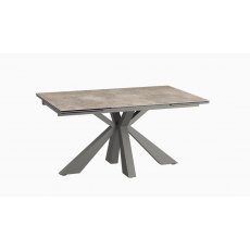 Ottawa Extending Dining Table 150/230  - Argile - Grey lacquered steel legs