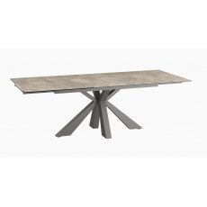 Ottawa Extending Dining Table 150/230  - Argile - Grey lacquered steel legs