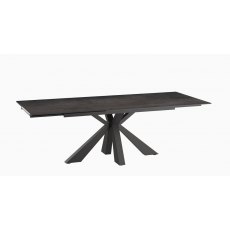 Ottawa Extending Dining Table 150/230  Steel - Grey lacquered steel legs