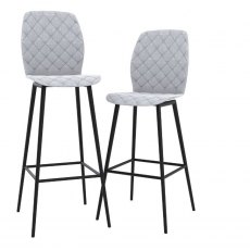 Vegas Swivel Barstool 100cm High - Seat Height 65cm - Grey