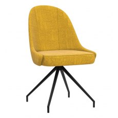 Miami Swivel Dining Chair - Ochre Yellow
