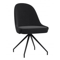 Miami Swivel Dining Chair - Charcoal