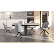 Miami Swivel Dining Chair - Grey