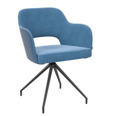 Chicago Swivel Dining Chair - Blue