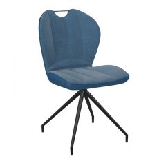 New York Swivel Dining Chair - Blue
