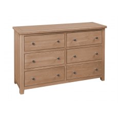 Chilford Oak Collection 6 Drawer Chest - Oak