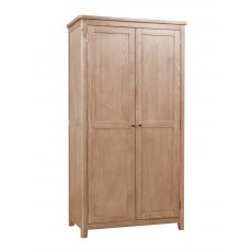 Chilford Oak Collection 2 Door Wardrobe - Oak