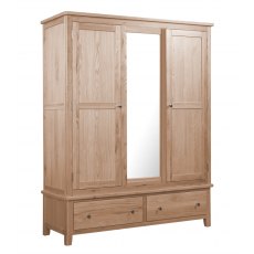 Chilford Oak Collection Triple Wardrobe - Oak