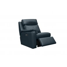 G Plan Ellis Small LHF Power Recliner Unit with Headrest and Lumbar with USB Leather - L