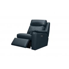 G Plan Ellis Small RHF Power Recliner Unit with Headrest and Lumbar with USB Leather - L