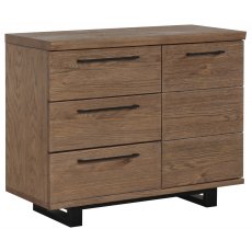 Conrad Collection Small Sideboard - 1 Door 3 Drawer