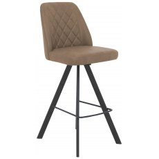 Conrad Collection Swivel Bar Stool - Taupe