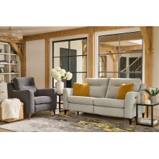 G Plan Austen Armchair Powered Footrest & USB Fabric - A