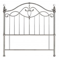 Elena 120cm Shiny Nickel Headboard