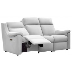 Arizona 3 Seater Sofa Double Manual Recliner -  M Leather