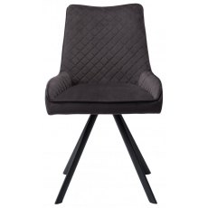 Set of 6 Lusso Dark Grey Dining Chair