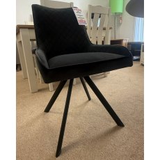 Set of 6 Lusso Dark Grey Dining Chair