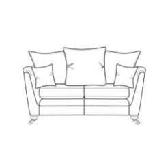 Livingstone Collection 2 Seater Sofa - PILLOW BACK D Grade Fabric