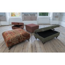 Livingstone Collection Foot Stool D Grade Fabric