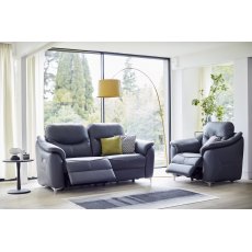Jackson Sofa Collection 2 Seater Electric Recliner Settee Double Recliner with USB Fabric - B