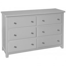 Chilford Grey Collection 6 Drawer Wide Chest