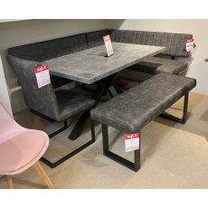 Fusion 135cm Compact Dining Table Corner Bench & Low Bench