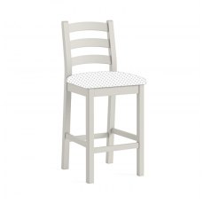 Tenby Grey Bar Stool No Cushion - STONE GREY