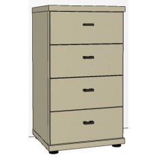 Callisto Plus -4 Drawer Chest - 47cm - Basic Chest - Drawers in carcase colour