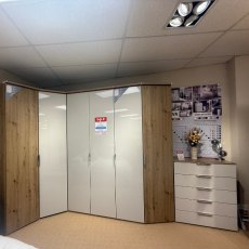 Modular 2000 Complete Corner Wardrobe 2 x 3 Drawer Bedside 1 x 5 Drawer Chest