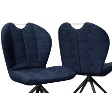 New York Swivel Dining Chair - Blue