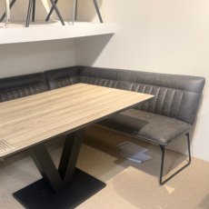 Gratton 135 cm Dining Table & Greatford Corner Bench