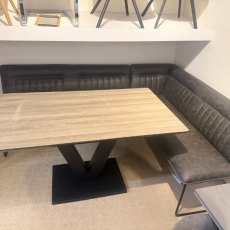 Gratton 135 cm Dining Table & Greatford Corner Bench